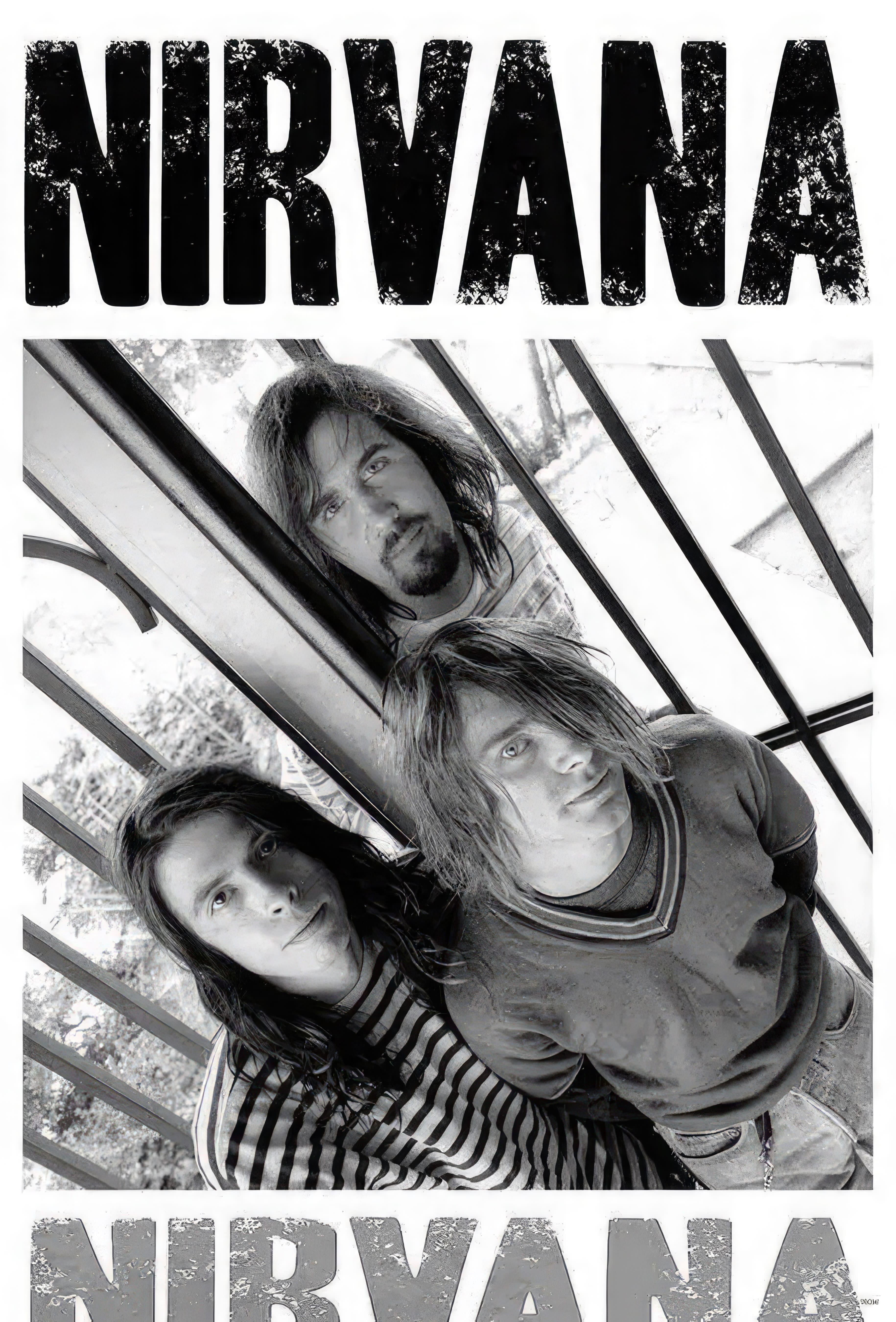 Poster Nirvana - Nirvana Poster Blanco y Negro Banda | Poster Cult