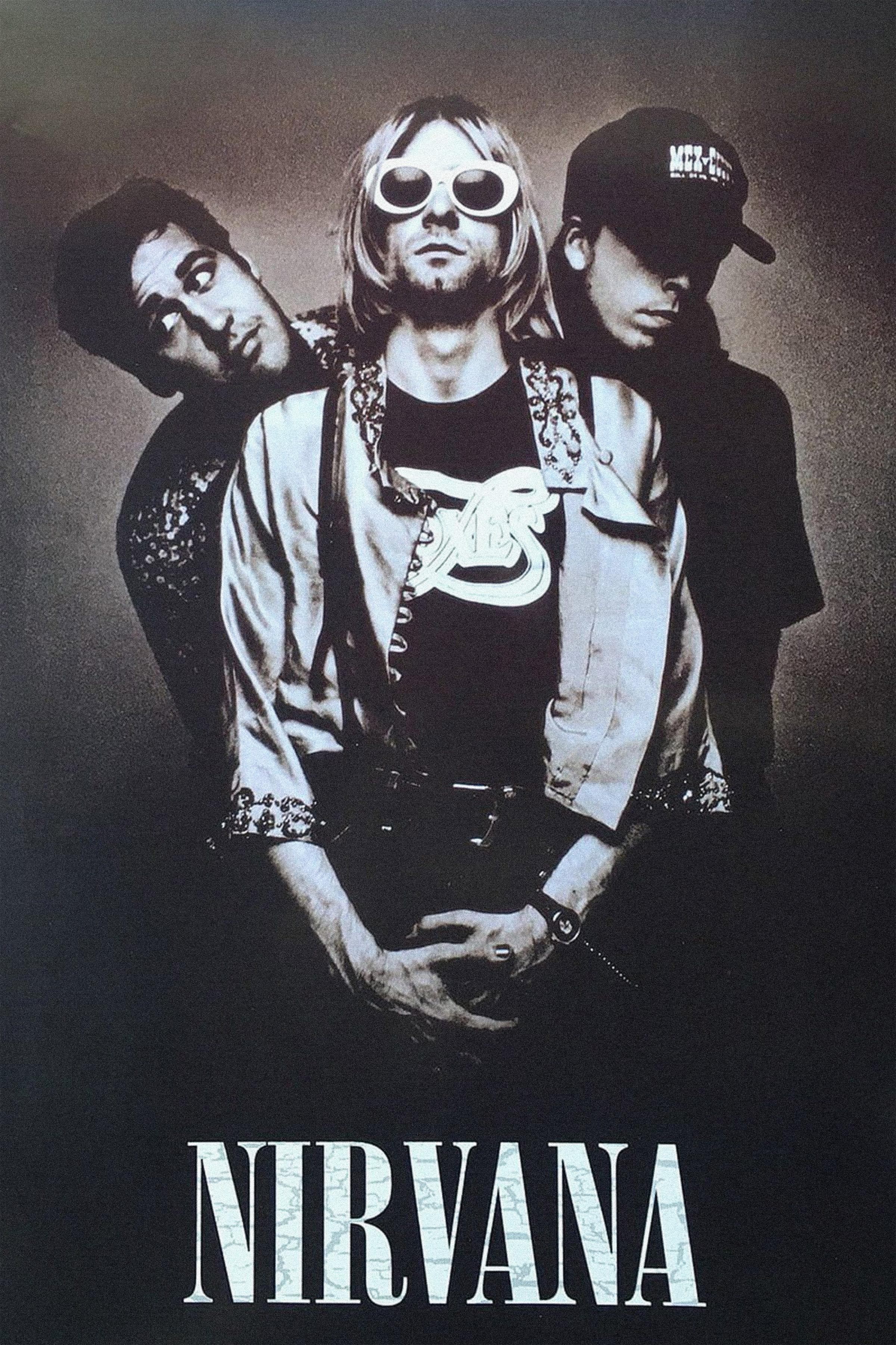 Poster Nirvana - Nirvana Band Photo Poster Blanco y Negro | Poster Cult