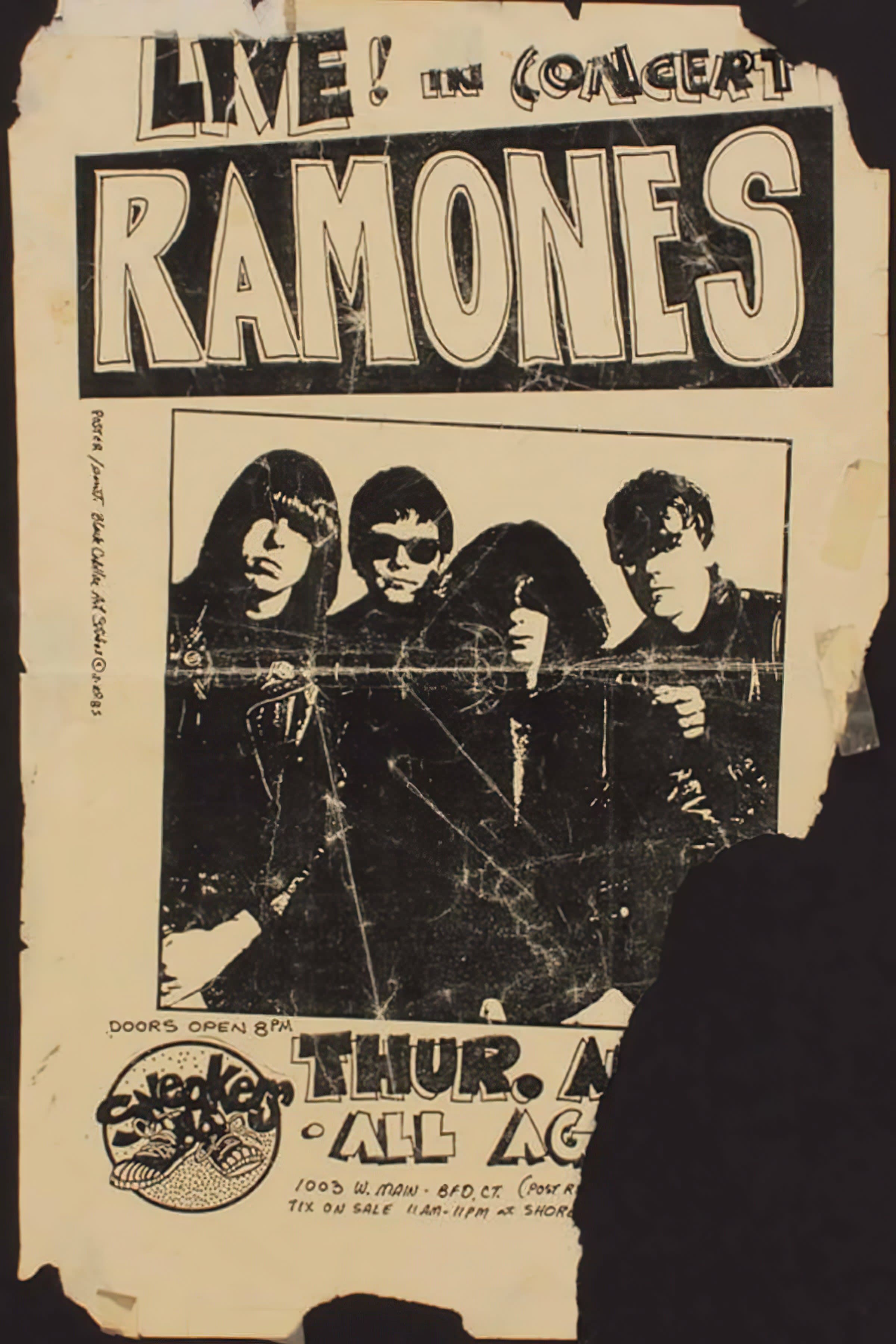 Poster Ramones - Ramones Live in Concert Vintage Flyer | Poster Cult